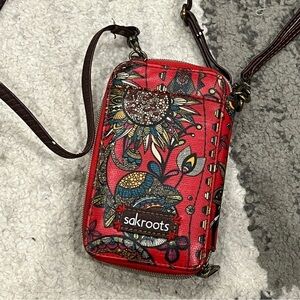 SakRoots Birds of Paradise Smartphone Wristlet Wallet Coated Canvas Print